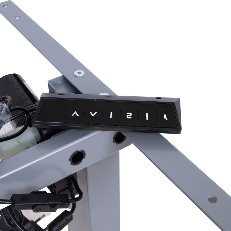 Bordben HOME4YOU Ergo Fit med 1 motor Sølvgrå - Sølvgrå - Møbler - Borde - Bordtilbehør - Stel bord