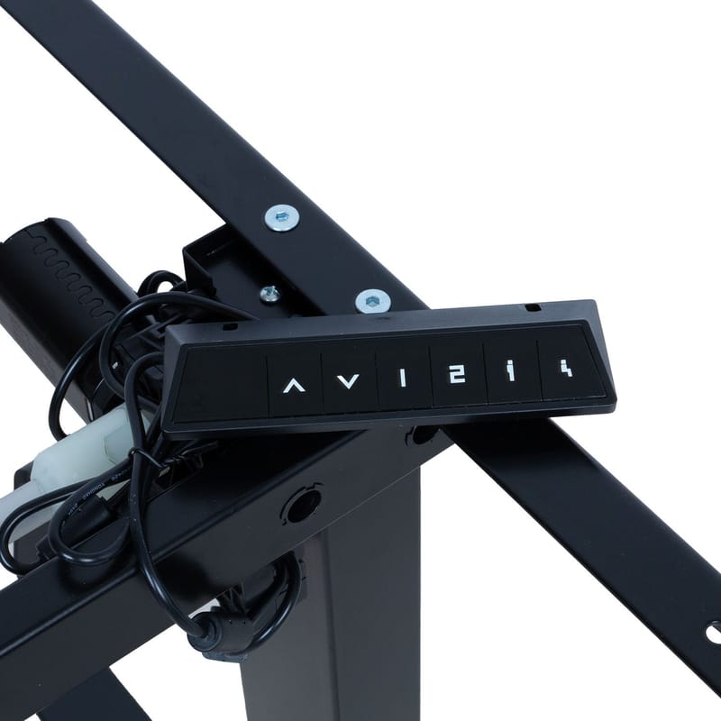 Bordben HOME4YOU Ergo Fit med 1 motor Sort - Sort - Møbler - Borde - Bordtilbehør - Stel bord
