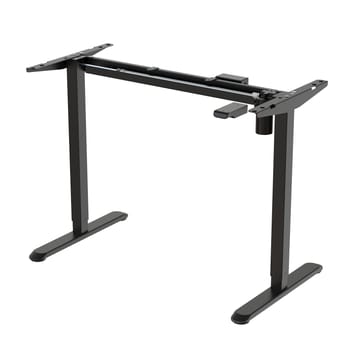 Bordben HOME4YOU Ergo Light med 1 motor Sort - Sort - Møbler - Borde - Bordtilbehør - Stel bord