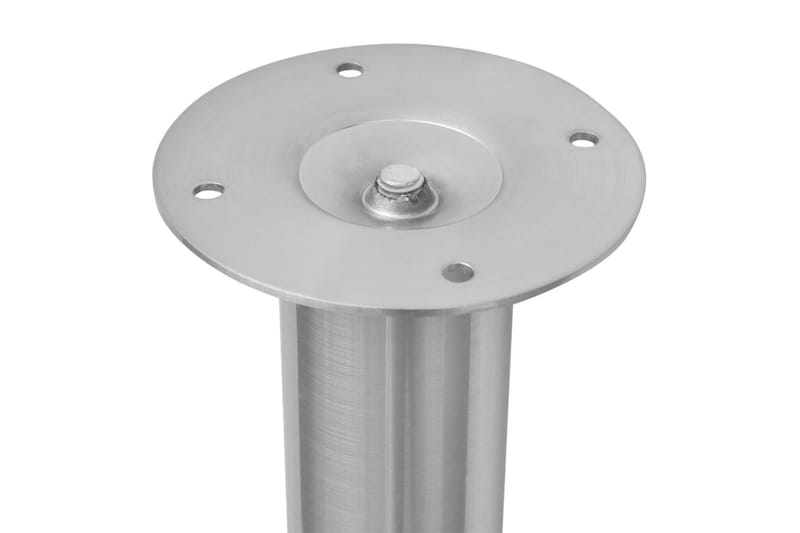 teleskopiske bordben 4 stk. børstet nikkel 710 mm-1100 mm - Sølv - Møbler - Borde - Bordtilbehør - Bordben