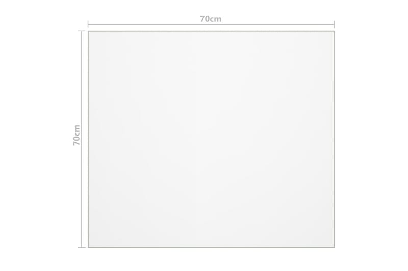 Bordbeskytter 70X70 cm 2 mm Pvc Transparent - Møbler - Borde - Bordtilbehør