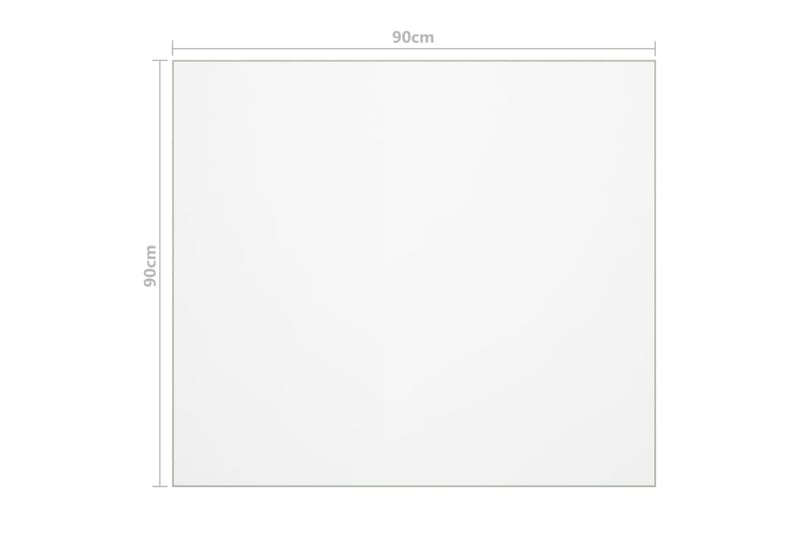 Bordbeskytter 90X90 cm 2 mm Pvc Transparent - Møbler - Borde - Bordtilbehør