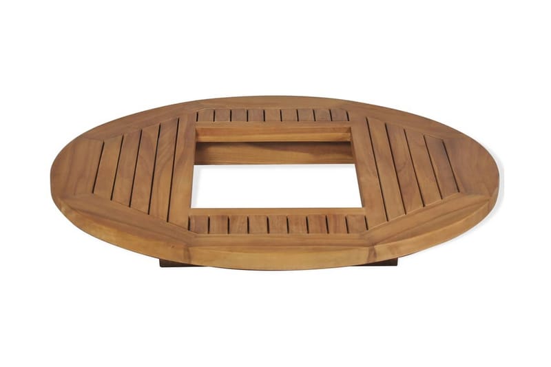 Ølkassebordplade Teak 70 Cm - Brun - Møbler - Borde - Bordtilbehør - Bordplade