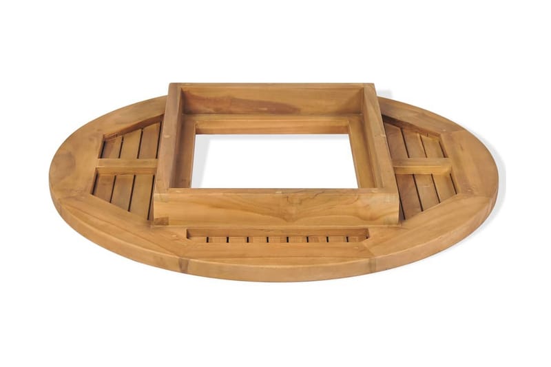 Ølkassebordplade Teak 70 Cm - Brun - Møbler - Borde - Bordtilbehør - Bordplade