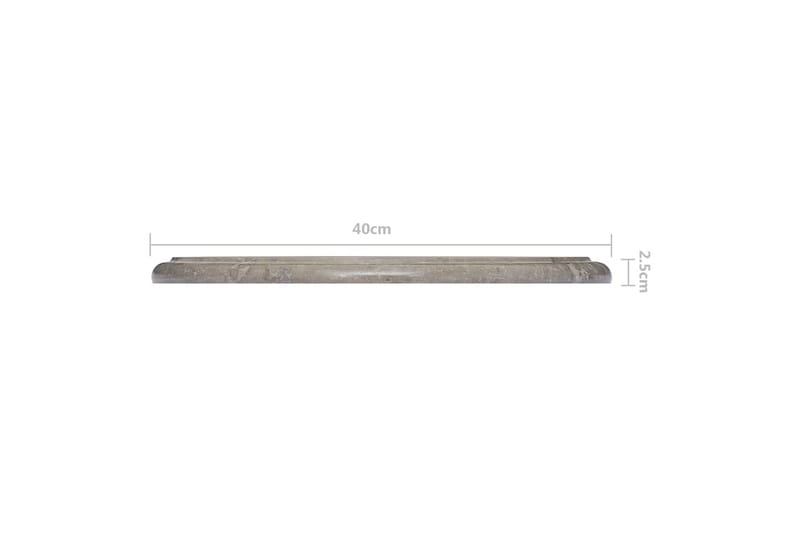 bordplade Ø40x2,5 cm marmor grå - Grå - Møbler - Borde - Bordtilbehør - Bordplade