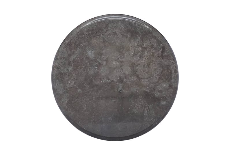bordplade Ø40x2,5 cm marmor sort - Sort - Bordplade