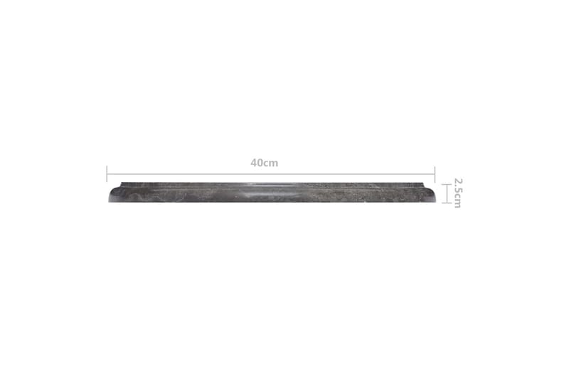 bordplade Ø40x2,5 cm marmor sort - Sort - Møbler - Borde - Bordtilbehør - Bordplade