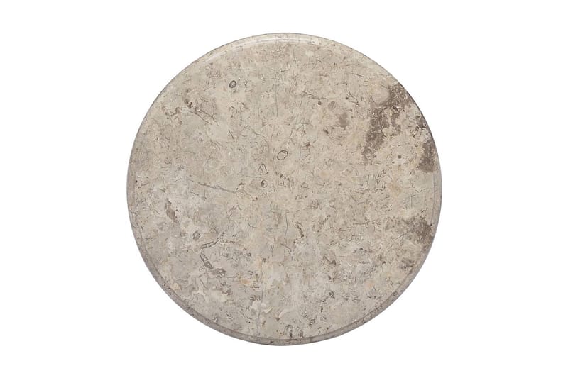 bordplade Ø50x2,5 cm marmor grå - Grå - Bordplade