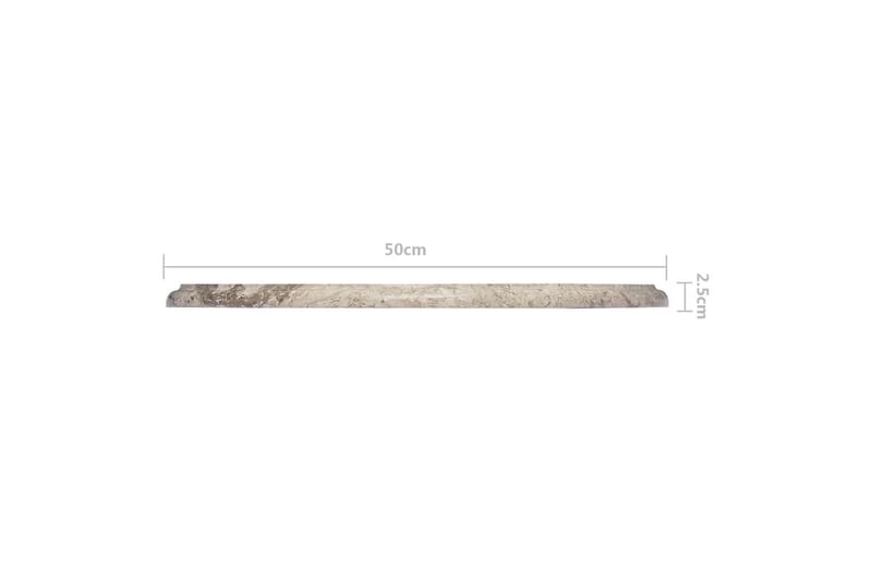 bordplade Ø50x2,5 cm marmor grå - Grå - Møbler - Borde - Bordtilbehør - Bordplade