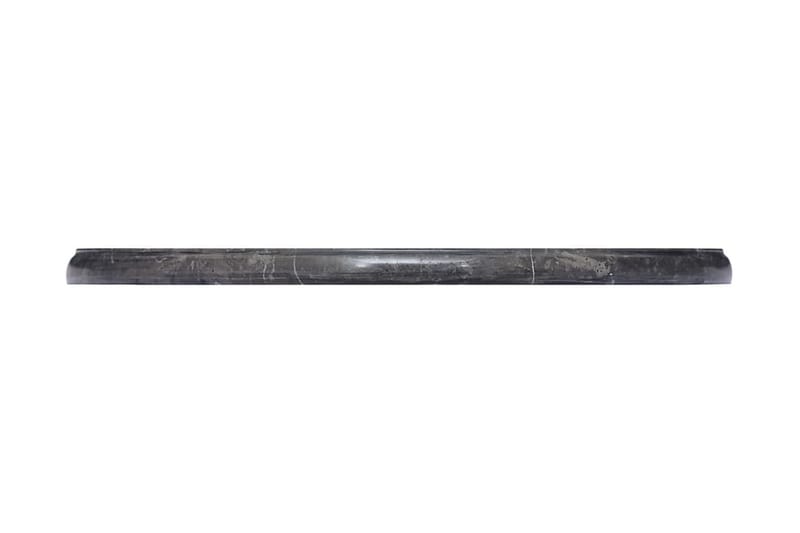 bordplade Ø50x2,5 cm marmor sort - Sort - Bordplade