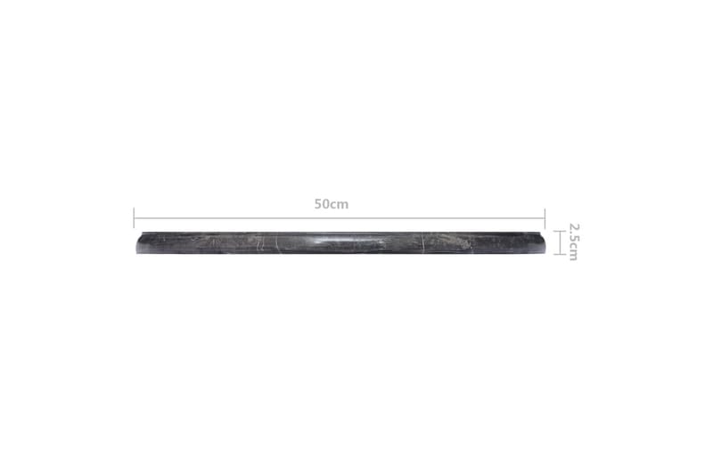 bordplade Ø50x2,5 cm marmor sort - Sort - Møbler - Borde - Bordtilbehør - Bordplade
