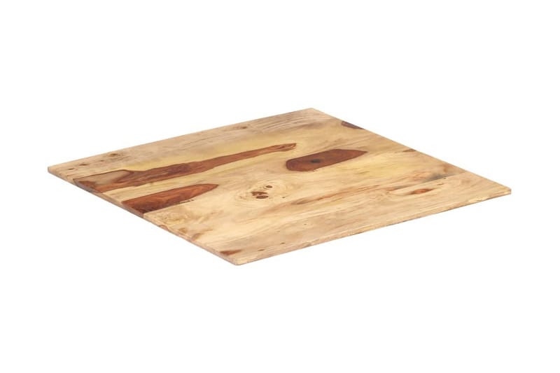 Bordplade 15-16 mm 70x70 cm Massivt Sheeshamtræ - Brun - Møbler - Borde - Bordtilbehør - Bordplade
