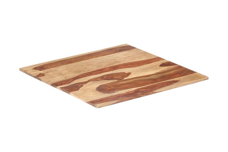 Bordplade 15-16 mm 70x70 cm Massivt Sheeshamtræ - Brun - Møbler - Borde - Bordtilbehør - Bordplade