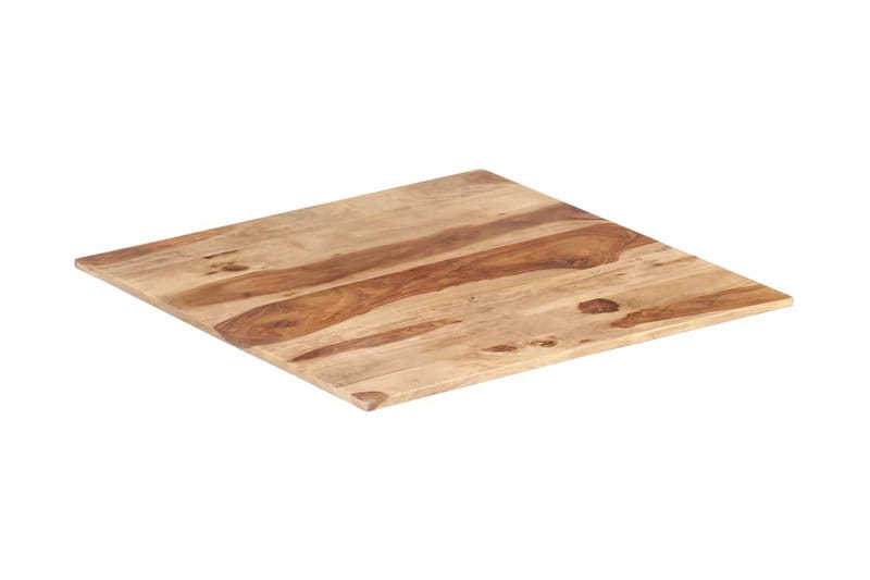 Bordplade 15-16 mm 70x70 cm Massivt Sheeshamtræ - Brun - Møbler - Borde - Bordtilbehør - Bordplade