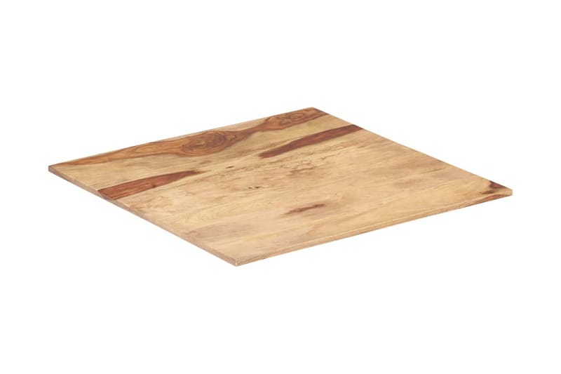 Bordplade 15-16 mm 70x70 cm Massivt Sheeshamtræ - Brun - Møbler - Borde - Bordtilbehør - Bordplade