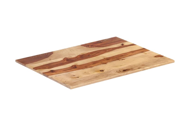 Bordplade 15-16 mm 70x80 cm Massivt Sheeshamtræ - Brun - Møbler - Borde - Bordtilbehør - Bordplade