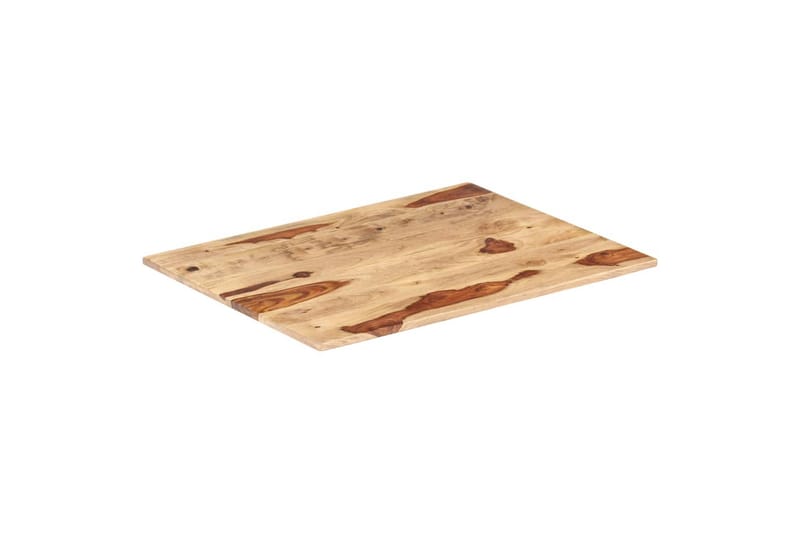 Bordplade 15-16 mm 70x90 cm Massivt Sheeshamtræ - Brun - Møbler - Borde - Bordtilbehør - Bordplade