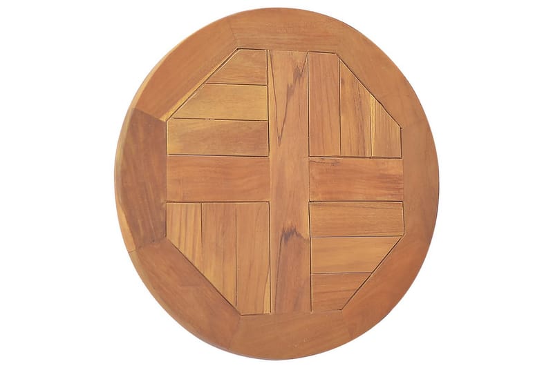 bordplade 2,5 cm 40 cm rund massivt teaktræ - Brun - Møbler - Borde - Bordtilbehør - Bordplade