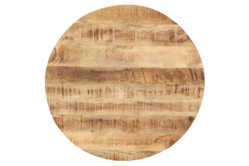Bordplade 25-27 mm 60 cm Rund Massivt Mangotræ - Brun - Møbler - Borde - Bordtilbehør - Bordplade