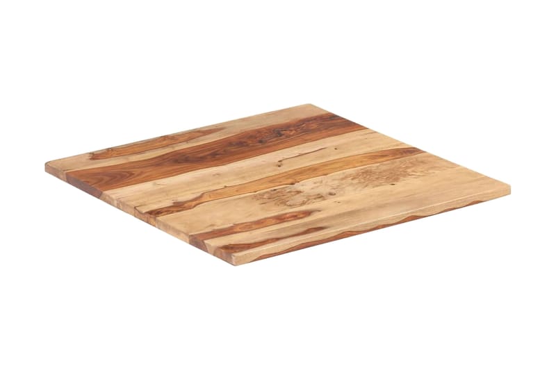 Bordplade 25-27 mm 60x60 cm Massivt Sheeshamtræ - Brun - Møbler - Borde - Bordtilbehør - Bordplade