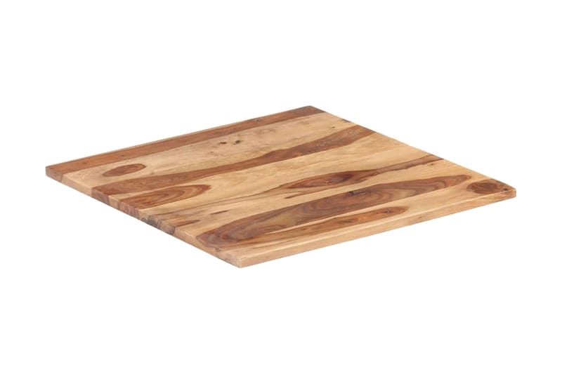 Bordplade 25-27 mm 60x60 cm Massivt Sheeshamtræ - Brun - Møbler - Borde - Bordtilbehør - Bordplade