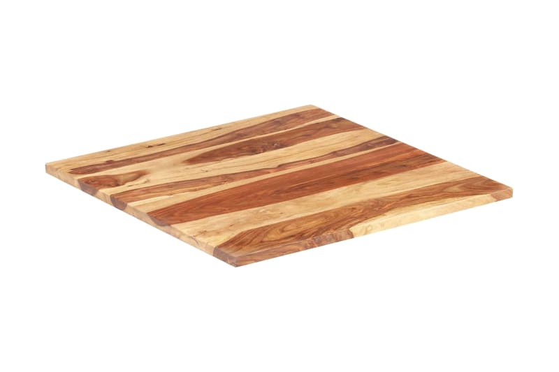 Bordplade 25-27 mm 60x60 cm Massivt Sheeshamtræ - Brun - Møbler - Borde - Bordtilbehør - Bordplade