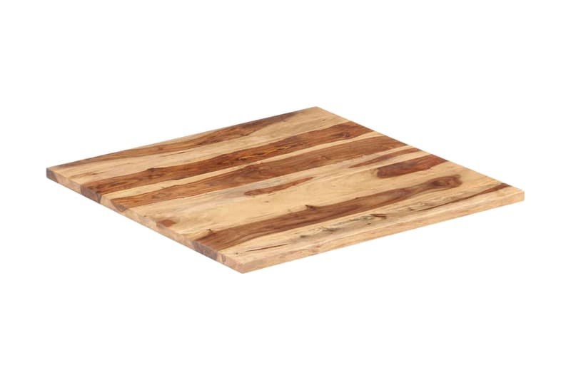 Bordplade 25-27 mm 60x60 cm Massivt Sheeshamtræ - Brun - Møbler - Borde - Bordtilbehør - Bordplade