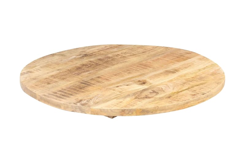 Bordplade 25-27 mm 70 cm Rund Massivt Mangotræ - Brun - Møbler - Borde - Bordtilbehør - Bordplade