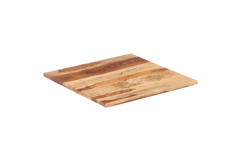 Bordplade 25-27 mm 70x70 cm Massivt Sheeshamtræ - Brun - Møbler - Borde - Bordtilbehør - Bordplade
