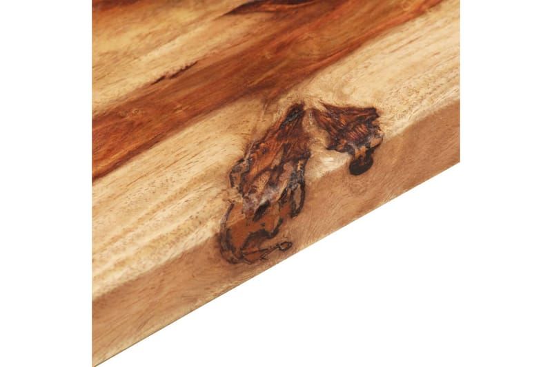 Bordplade 25-27 mm 70x70 cm Massivt Sheeshamtræ - Brun - Møbler - Borde - Bordtilbehør - Bordplade