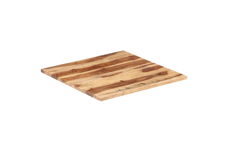 Bordplade 25-27 mm 70x70 cm Massivt Sheeshamtræ - Brun - Møbler - Borde - Bordtilbehør - Bordplade