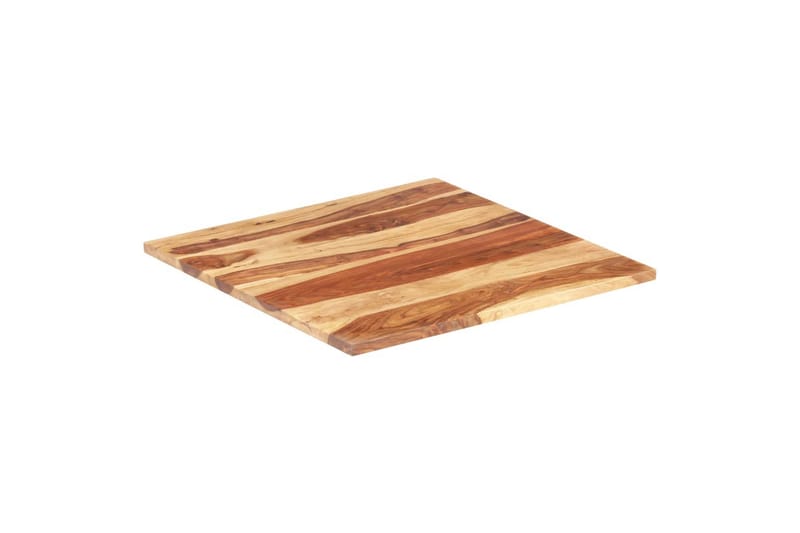 Bordplade 25-27 mm 70x70 cm Massivt Sheeshamtræ - Brun - Møbler - Borde - Bordtilbehør - Bordplade