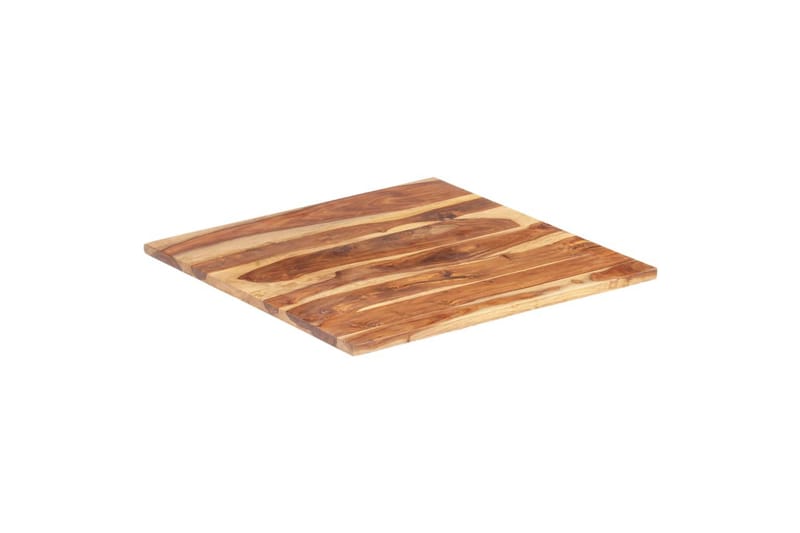 Bordplade 25-27 mm 70x70 cm Massivt Sheeshamtræ - Brun - Møbler - Borde - Bordtilbehør - Bordplade