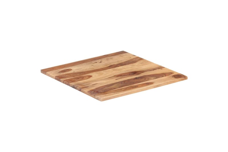 Bordplade 25-27 mm 70x70 cm Massivt Sheeshamtræ - Brun - Møbler - Borde - Bordtilbehør - Bordplade