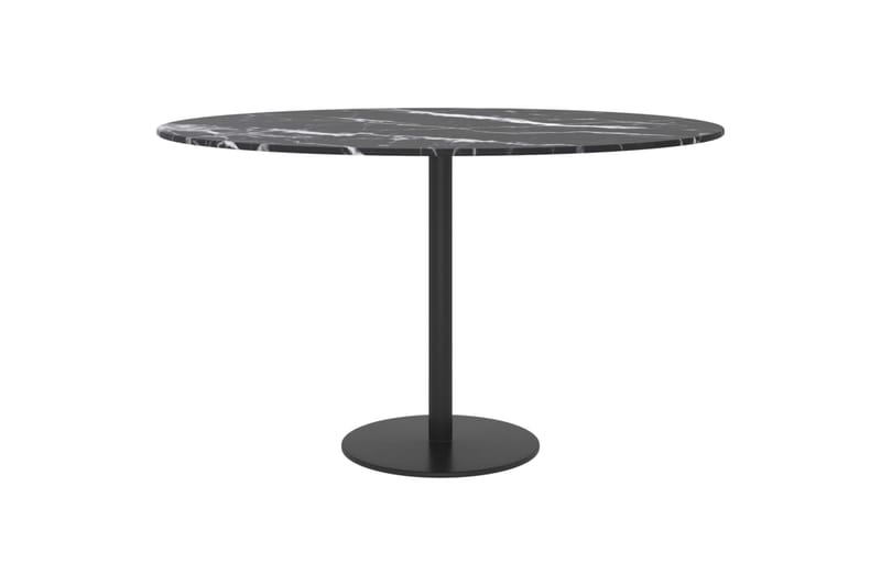 bordplade 70x0,8 cm hærdet glas med marmortekstur sort - Sort - Møbler - Borde - Bordtilbehør - Bordplade