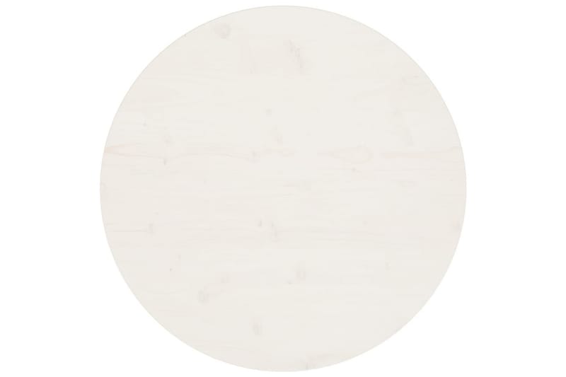 bordplade 70x2,5 cm massivt fyrretræ hvid - Hvid - Bordplade