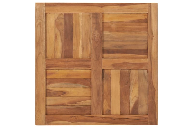 Bordplade 70x70x2,5 cm Massivt Teaktræ - Brun - Møbler - Borde - Bordtilbehør - Bordplade