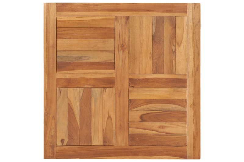 Bordplade 70x70x2,5 cm Massivt Teaktræ - Brun - Møbler - Borde - Bordtilbehør - Bordplade