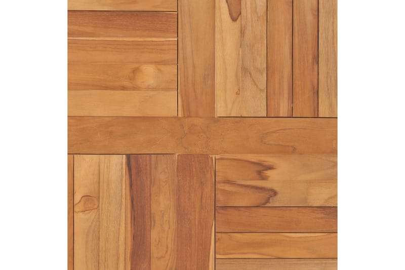 Bordplade 80x80x2,5 cm Firkantet Massivt Teaktræ - Brun - Møbler - Borde - Bordtilbehør - Bordplade