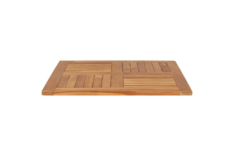 Bordplade 80x80x2,5 cm Firkantet Massivt Teaktræ - Brun - Møbler - Borde - Bordtilbehør - Bordplade