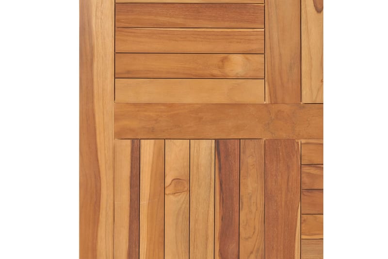 Bordplade 80x80x2,5 cm Firkantet Massivt Teaktræ - Brun - Møbler - Borde - Bordtilbehør - Bordplade