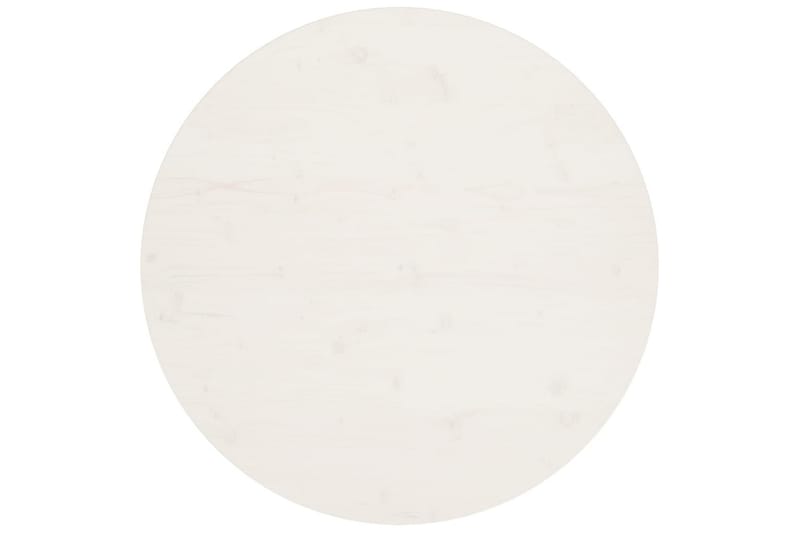 bordplade 90x2,5 cm massivt fyrretræ hvid - Hvid - Bordplade