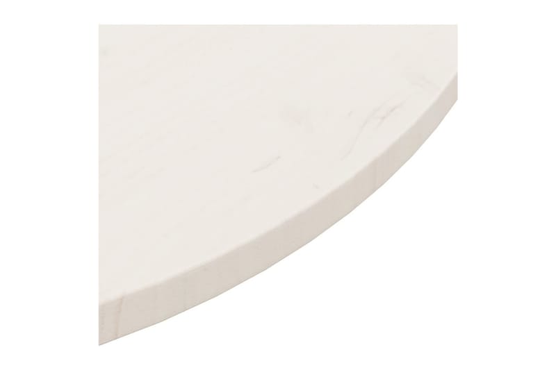 bordplade 90x2,5 cm massivt fyrretræ hvid - Hvid - Bordplade