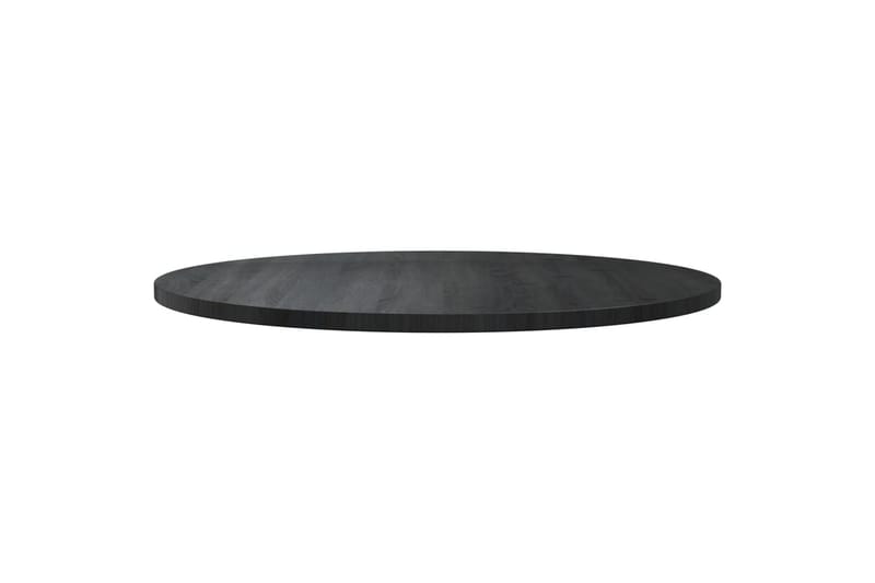 bordplade 90x2,5 cm massivt fyrretræ sort - Sort - Bordplade