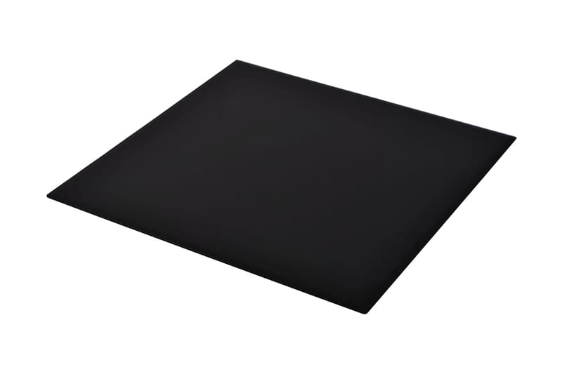 Bordplade Hærdet Glas Firkantet 700 X 700 Mm - Sort - Møbler - Borde - Bordtilbehør - Bordplade