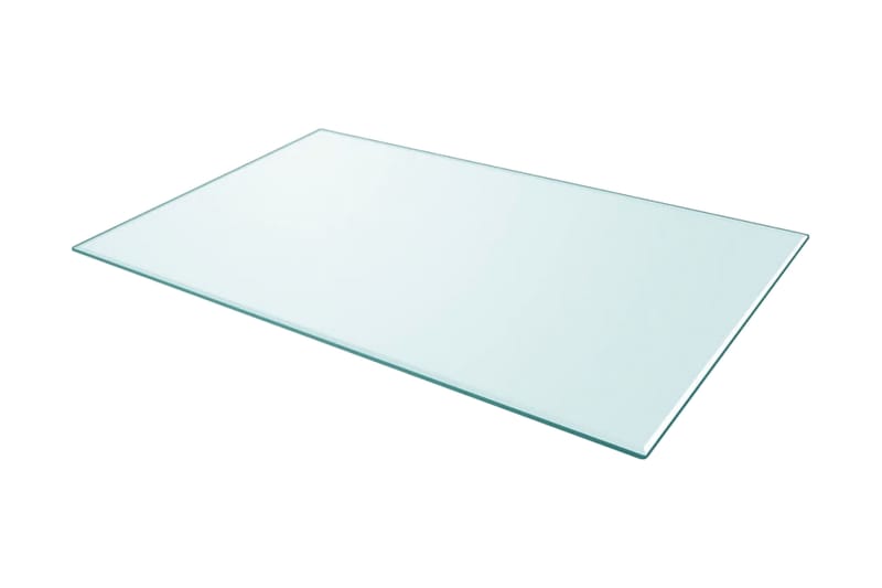 Bordplade Hærdet Glas Rektangel 1000 X 620 Mm - gennemsigtig - Møbler - Borde - Bordtilbehør - Bordplade