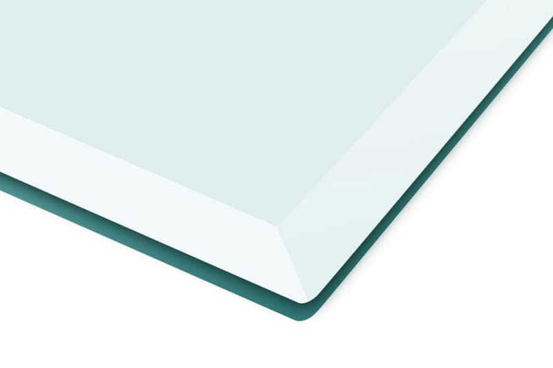 Bordplade Hærdet Glas Rektangel 1000 X 620 Mm - gennemsigtig - Møbler - Borde - Bordtilbehør - Bordplade