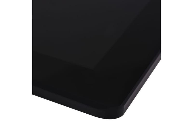 Bordplade Hærdet Glas Rektangulær 1200 X 650 Mm - Sort - Møbler - Borde - Bordtilbehør - Bordplade