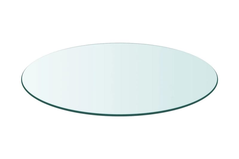 Bordplade Hærdet Glas Rund 600 Mm - gennemsigtig - Møbler - Borde - Bordtilbehør - Bordplade