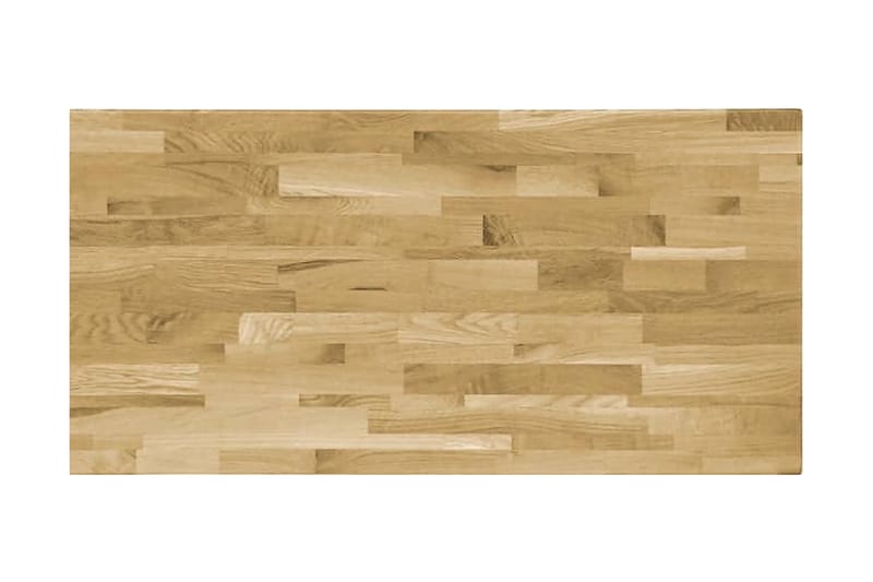Bordplade I Massivt Egetræ Rektangulært 23 Mm 120 X 60 Cm - Brun - Møbler - Borde - Bordtilbehør - Bordplade